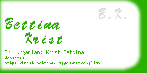 bettina krist business card